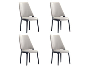 Kara Dining Side Chair in Light Grey (set of 4) by Manhattan Comfort at Eve Furniture