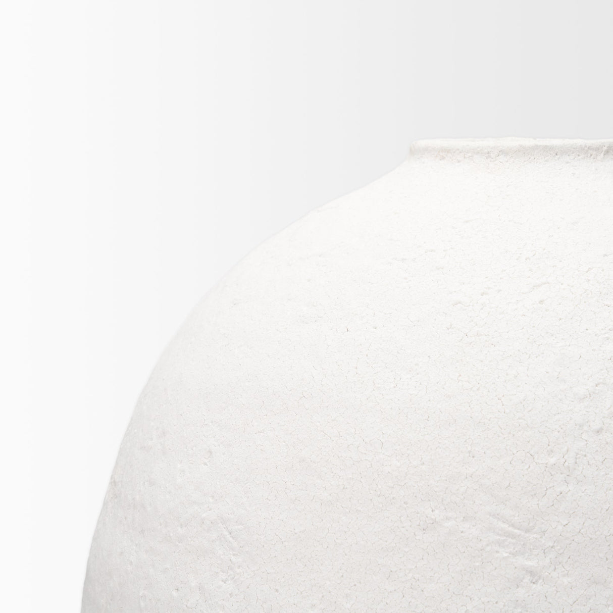 Karakum II Large White Textured Ceramic Vase by Mercana at Eve Furniture