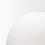 Karakum II Large White Textured Ceramic Vase by Mercana at Eve Furniture