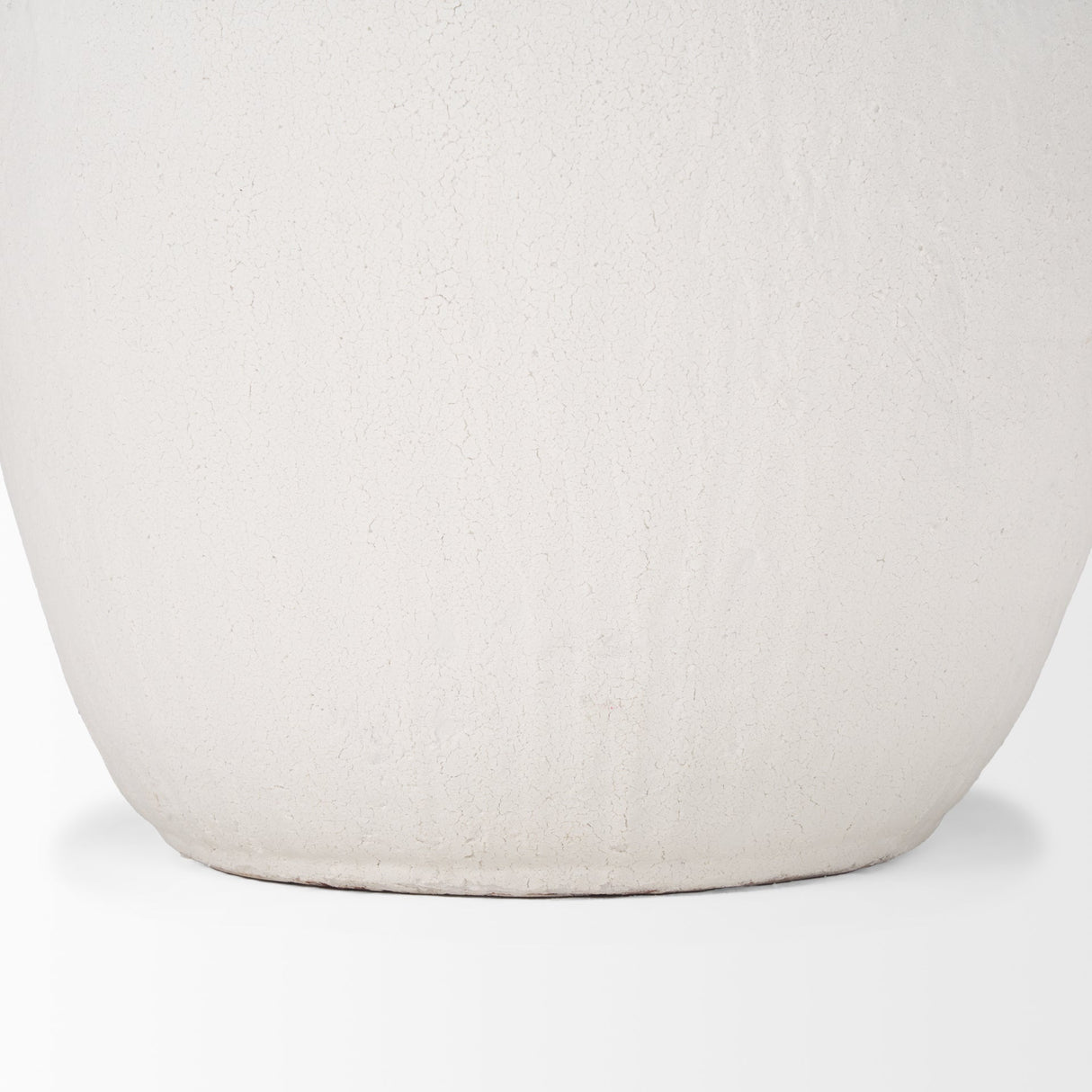 Karakum II Large White Textured Ceramic Vase by Mercana at Eve Furniture