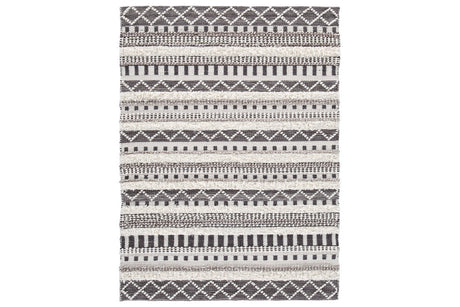Karalee Ivory/Brown 8' x 10' Rug by Ashley at Eve Furniture