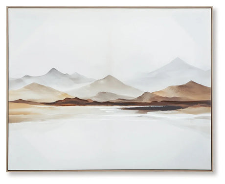 Karalen White/Gray/Brown Wall Art by Ashley at Eve Furniture