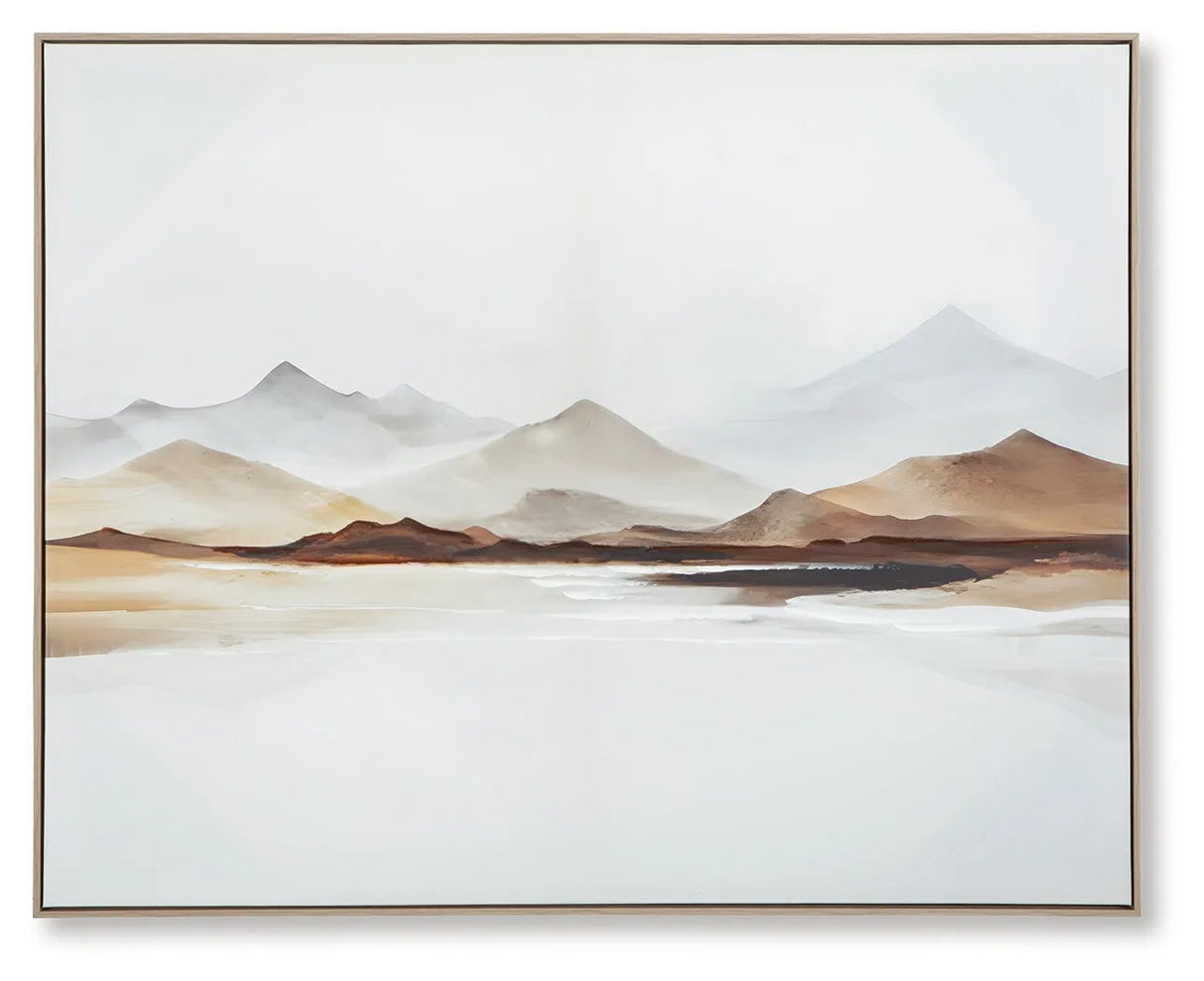 Karalen White/Gray/Brown Wall Art by Ashley at Eve Furniture