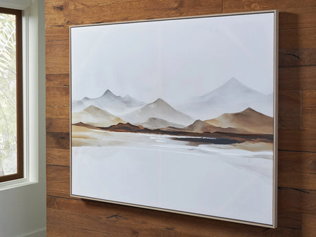 Karalen White/Gray/Brown Wall Art by Ashley at Eve Furniture