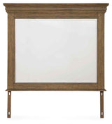 Karallin Medium Brown Bedroom Mirror by Ashley at Eve Furniture