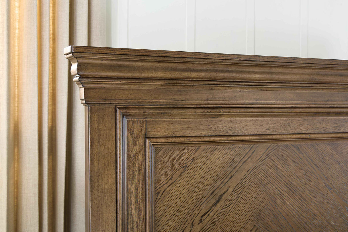 Karallin Medium Brown California King Panel Bed by Ashley at Eve Furniture