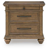 Karallin Medium Brown Nightstand by Ashley at Eve Furniture