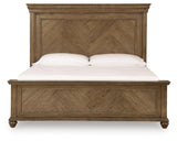 Karallin Medium Brown Panel Bedroom Set by Ashley at Eve Furniture