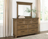 Karallin Medium Brown Storage Panel Bedroom Set by Ashley at Eve Furniture