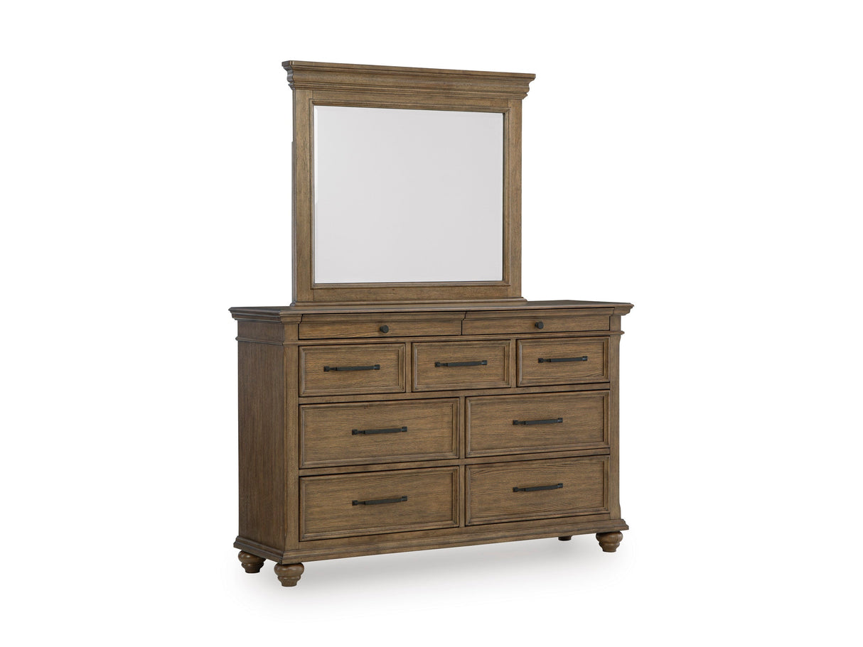 Karallin Medium Brown Storage Panel Bedroom Set by Ashley at Eve Furniture
