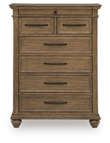 Karallin Medium Brown Storage Panel Bedroom Set by Ashley at Eve Furniture