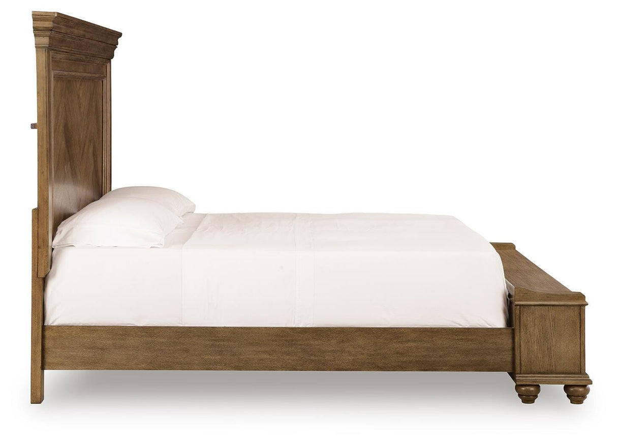 Karallin Medium Brown Storage Panel Bedroom Set by Ashley at Eve Furniture