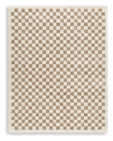 Karamen Taupe/Ivory Large Rug by Ashley at Eve Furniture