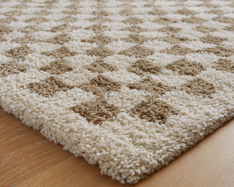 Karamen Taupe/Ivory Large Rug by Ashley at Eve Furniture