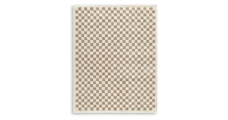 Karamen Taupe/Ivory Large Rug by Ashley at Eve Furniture