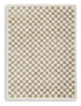 Karamen Taupe/Ivory Medium Rug by Ashley at Eve Furniture