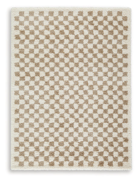 Karamen Taupe/Ivory Medium Rug by Ashley at Eve Furniture