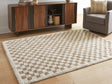 Karamen Taupe/Ivory Medium Rug by Ashley at Eve Furniture