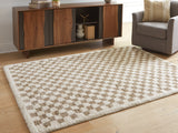 Karamen Taupe/Ivory Medium Rug by Ashley at Eve Furniture