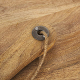 Karana Natural Solid Wood Round Serving Boards by Mercana at Eve Furniture