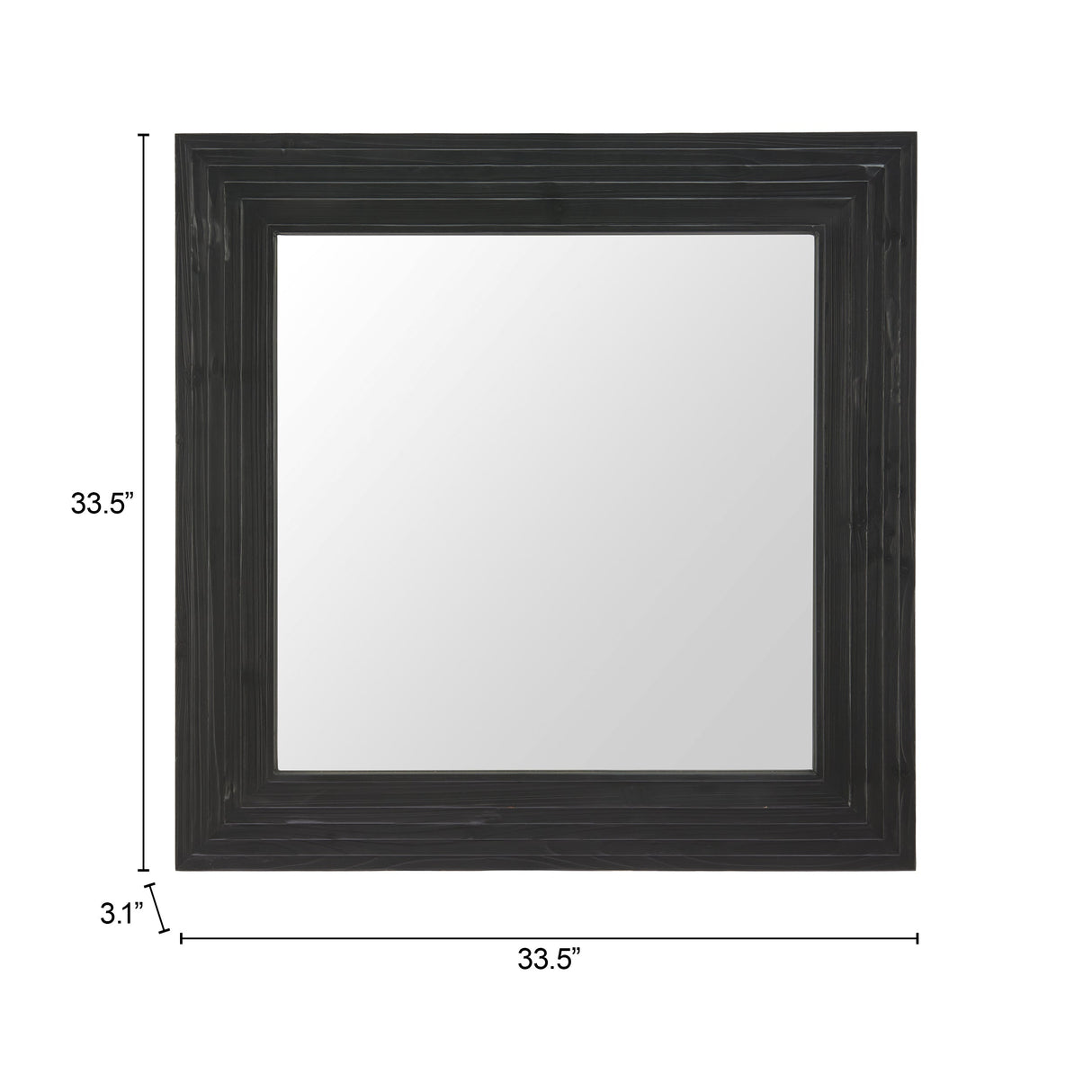 Kare Black Mirror by Zuomod at Eve Furniture