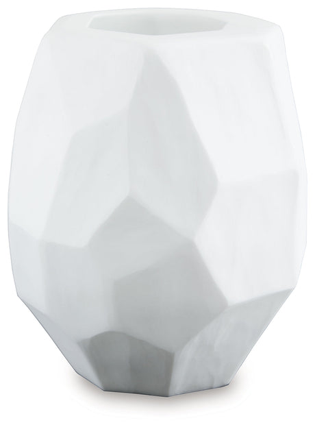 Karenton White Vase by Ashley at Eve Furniture