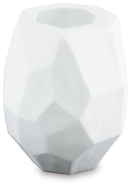 Karenton White Vase by Ashley at Eve Furniture