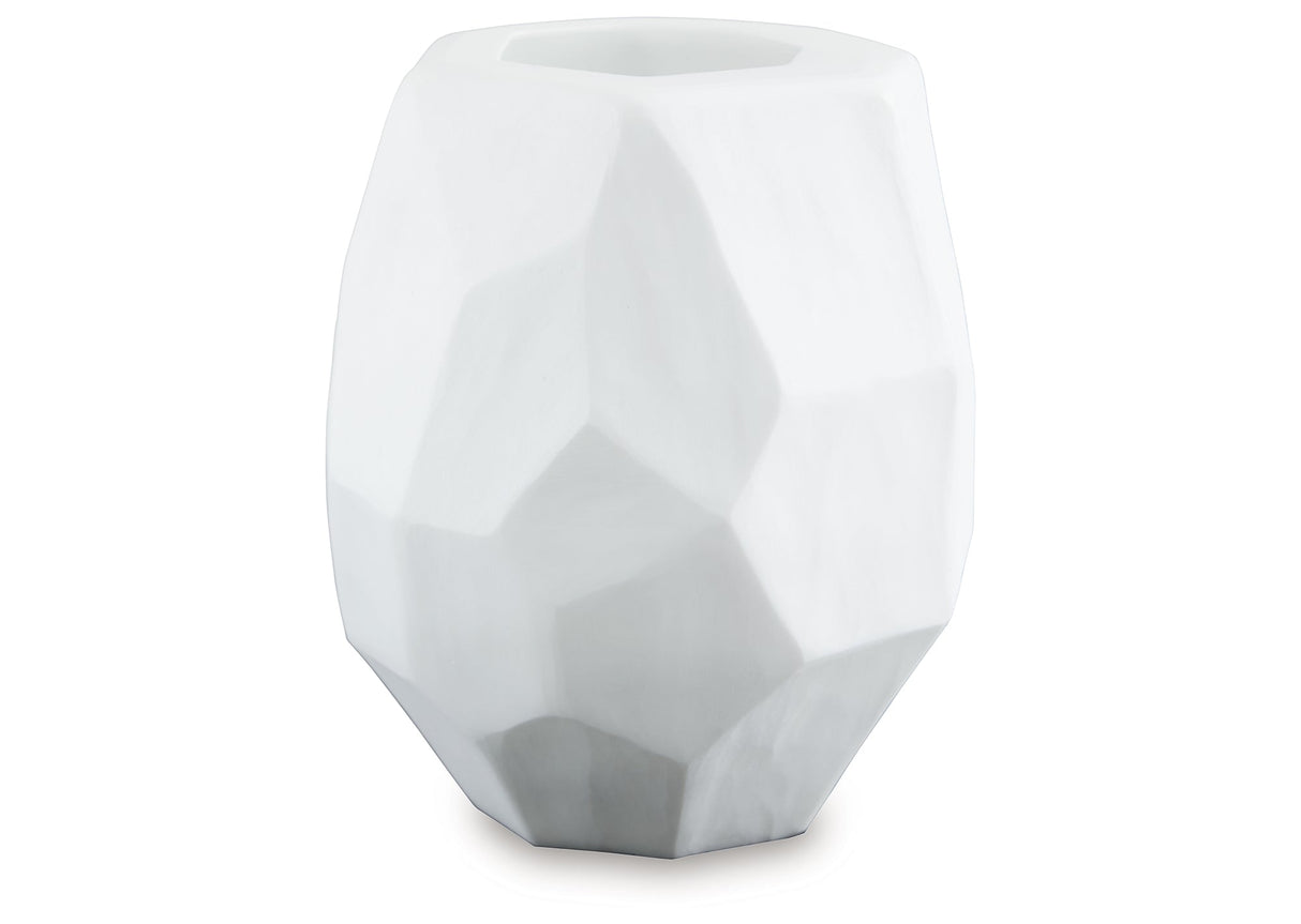 Karenton White Vase by ASHLEY FURNITURE at Eve Furniture