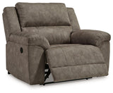 Kargin Fossil Oversized Manual Recliner by Ashley at Eve Furniture