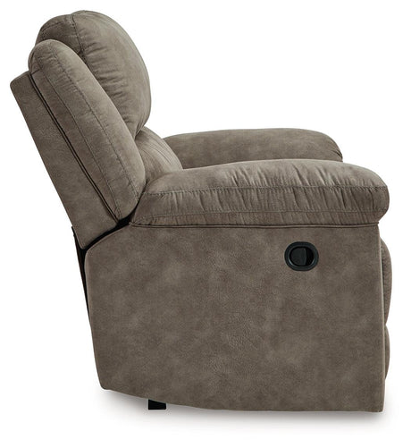 Kargin Fossil Oversized Manual Recliner by Ashley at Eve Furniture