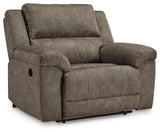 Kargin Fossil Oversized Manual Recliner by Ashley at Eve Furniture