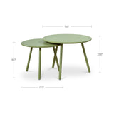 Kari Green Outdoor Nesting Coffee Table by Moe's Home at Eve Furniture