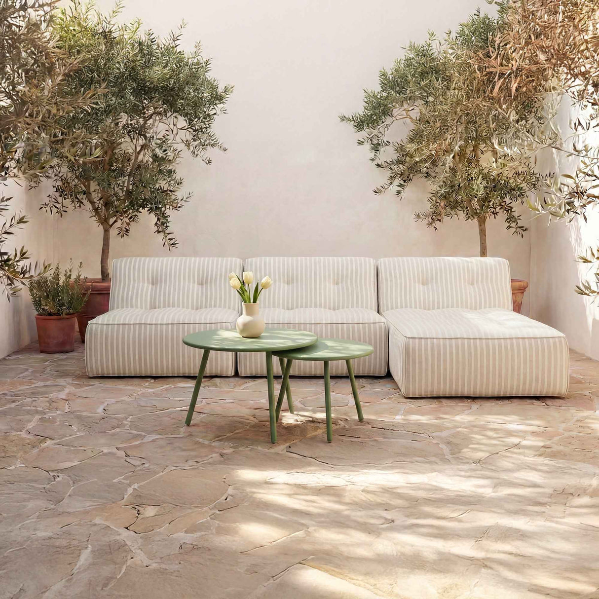 Kari Green Outdoor Nesting Coffee Table by Moe's Home at Eve Furniture