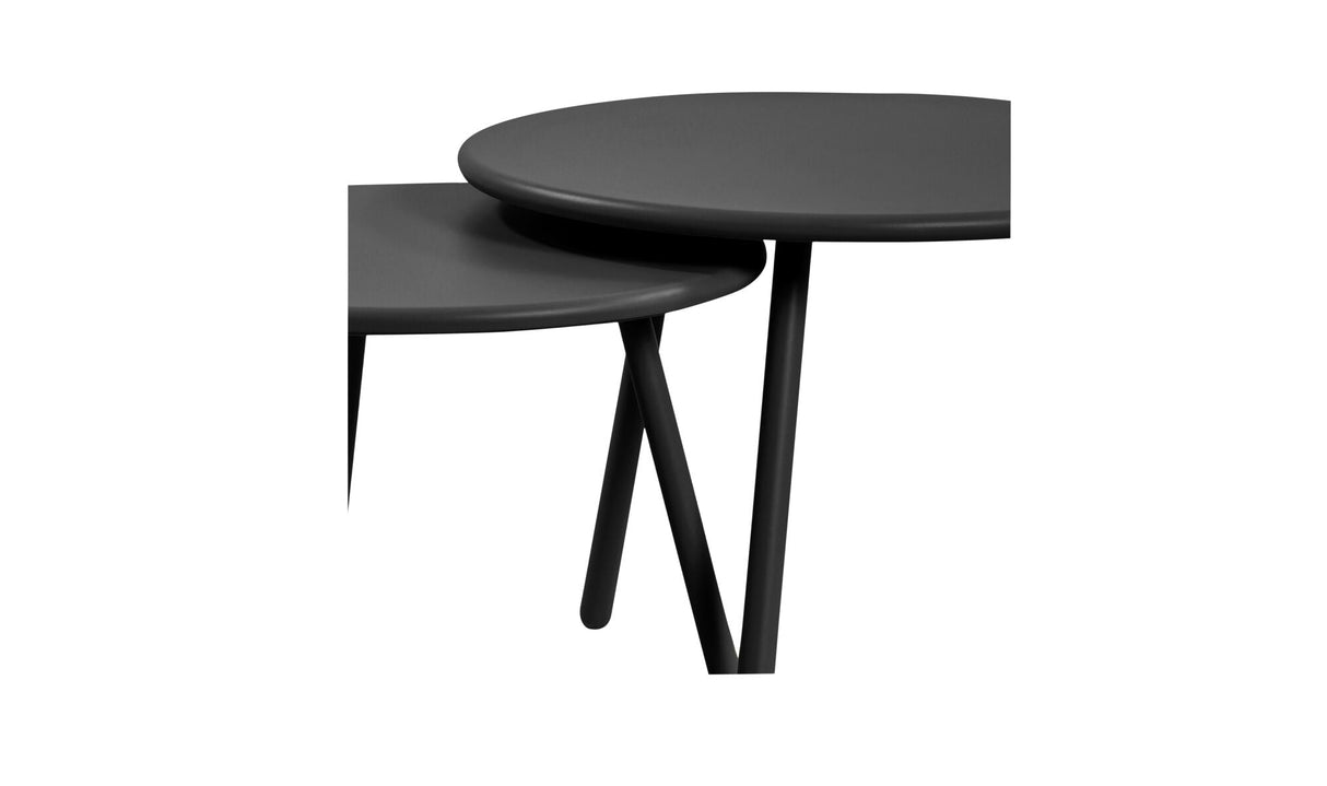 Kari Outdoor Nesting Coffee Table Black by Moe's Home at Eve Furniture