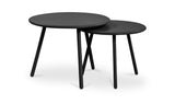 Kari Outdoor Nesting Coffee Table Black by Moe's Home at Eve Furniture