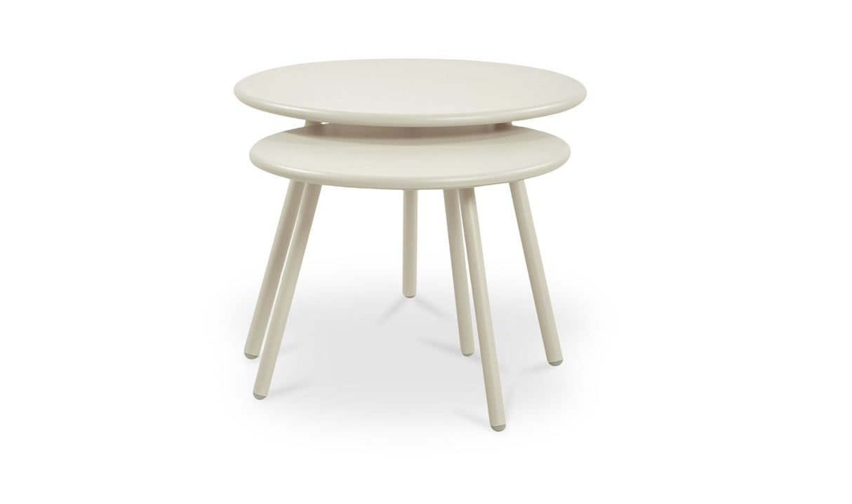 Kari Outdoor Nesting Coffee Table Cream by Moe's Home at Eve Furniture
