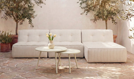 Kari Outdoor Nesting Coffee Table Cream by Moe's Home at Eve Furniture