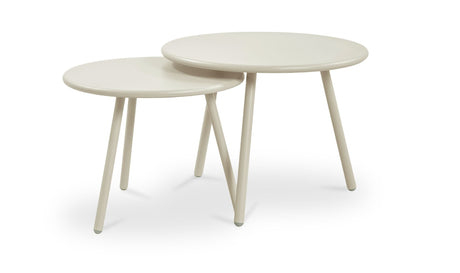 Kari Outdoor Nesting Coffee Table Cream by Moe's Home at Eve Furniture