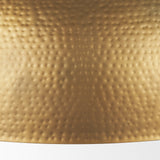 Karina 36" Round Brass-tone Hammered Metal Dome Pendant Light by Mercana at Eve Furniture