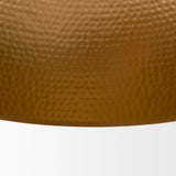 Karina Round Matte Black Hammered Metal Dome Pendant Light by Mercana at Eve Furniture