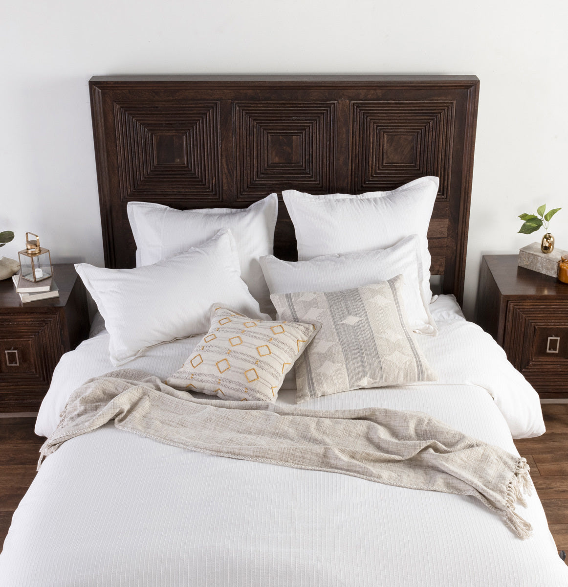 Karina White Duvet Cover by Classic Home at Eve Furniture