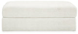 Karinne Linen Chair and Ottoman by Ashley at Eve Furniture