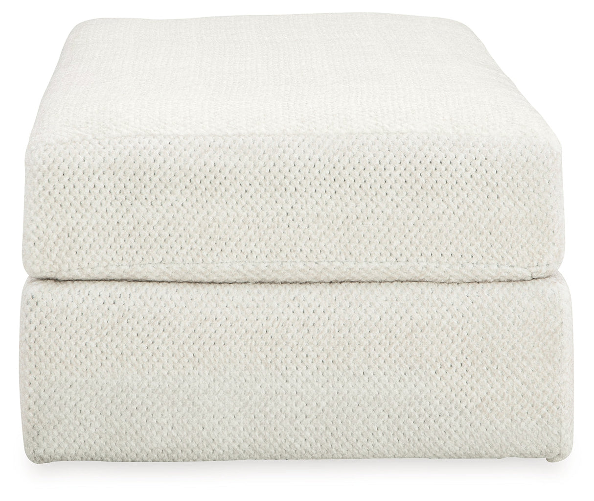 Karinne Linen Chair and Ottoman by Ashley at Eve Furniture