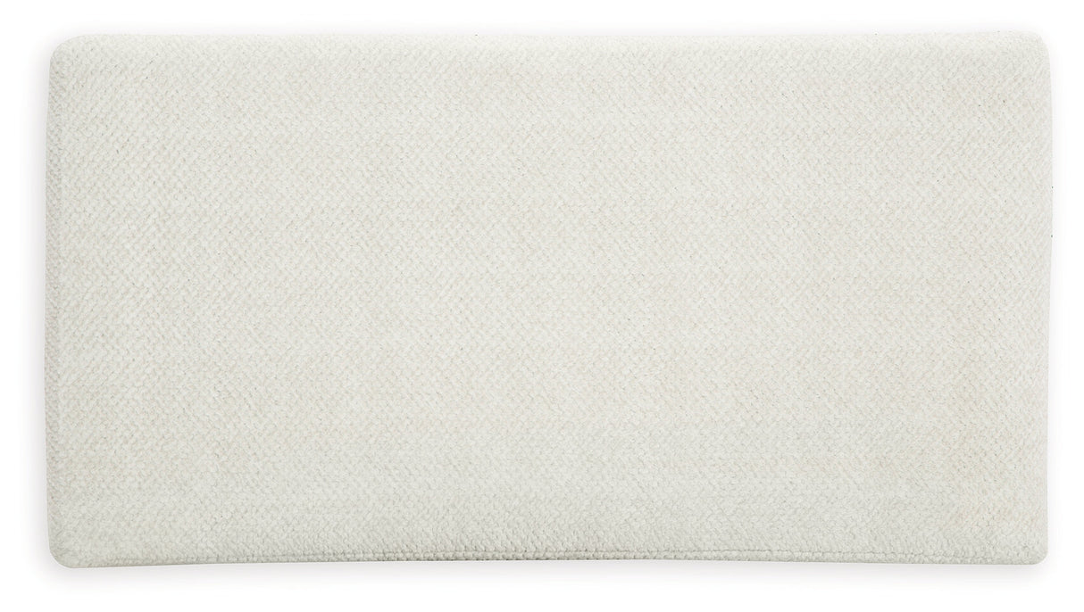 Karinne Linen Chair and Ottoman by Ashley at Eve Furniture