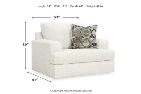 Karinne Linen Loveseat and Chair by Ashley at Eve Furniture