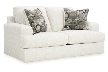 Karinne Linen Loveseat and Chair by Ashley at Eve Furniture