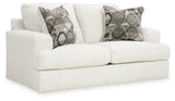 Karinne Linen Loveseat by Ashley at Eve Furniture