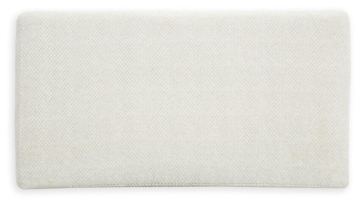 Karinne Linen Oversized Accent Ottoman by Ashley at Eve Furniture