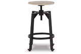 Karisslyn Whitewash/Black Counter Height Stool, Set of 2 by Ashley at Eve Furniture