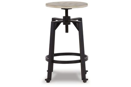 Karisslyn Whitewash/Black Counter Height Stool, Set of 2 by Ashley at Eve Furniture